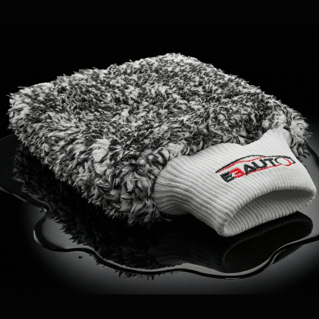 Gant Yeti E3AUTO - Gant de lavage microfibre chenille pour carrosserie
